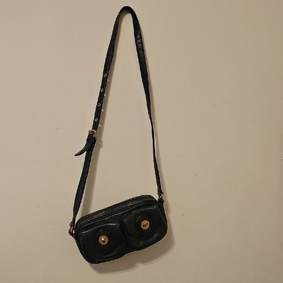 Marc Jacobs Handbags - Marc Jacobs Black Crossbody Bag with Gold Accents